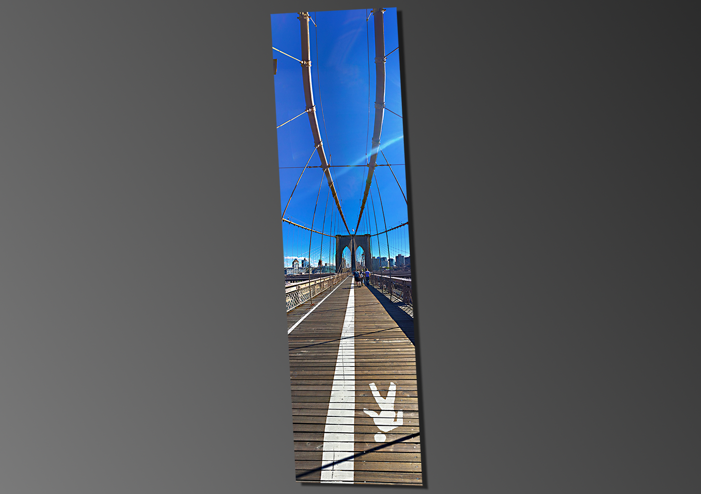 Walking the Brooklyn Bridge by Jean-Paul Picard